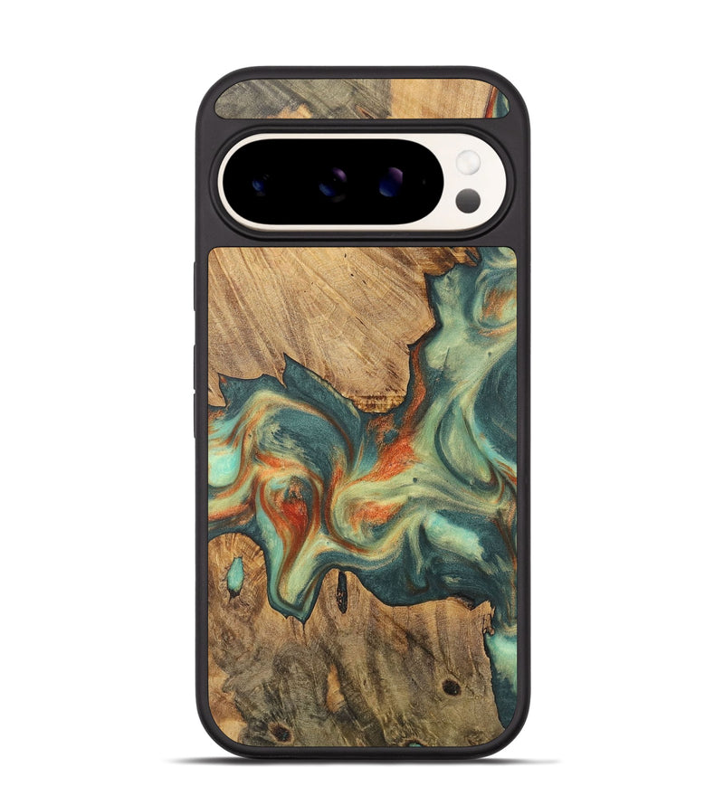 Pixel 9 Wood Phone Case - Gayleen (Green, 727639)