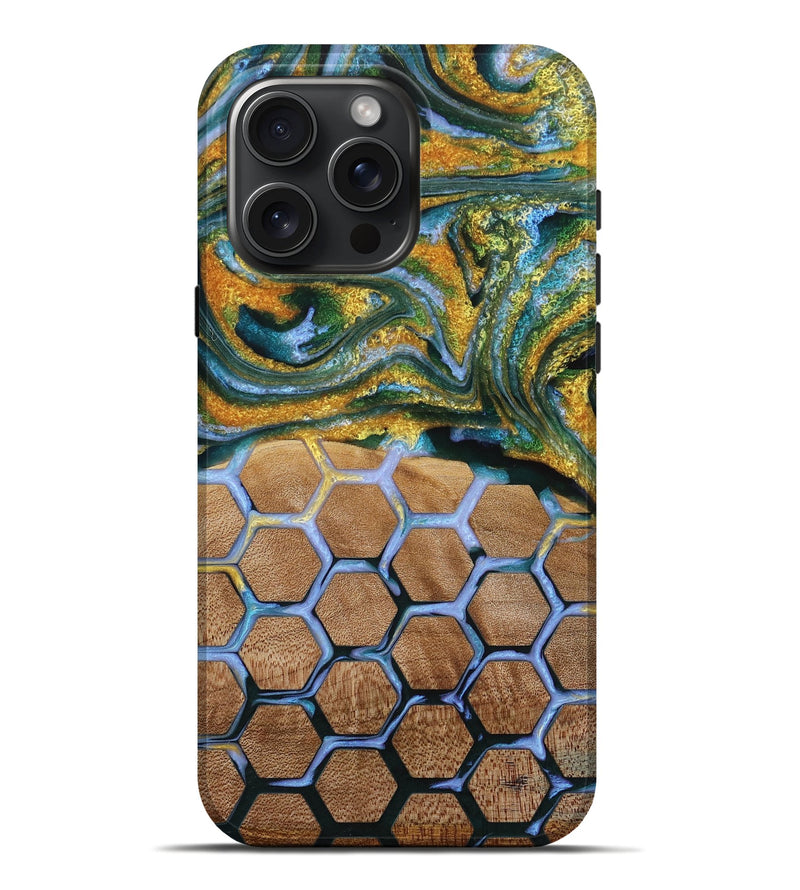iPhone 16 Pro Max Wood Live Edge Phone Case - Reva (Pattern, 727689)