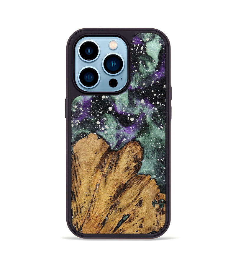 iPhone 14 Pro Wood Phone Case - Katey (Cosmos, 727703)