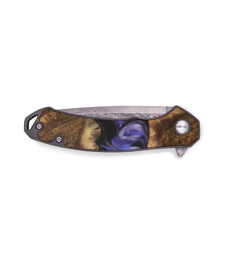EDC Wood Pocket Knife - Garry (Purple, 727919)