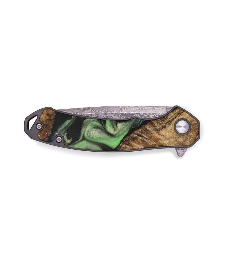 EDC Wood Pocket Knife - Opal (Green, 727925)