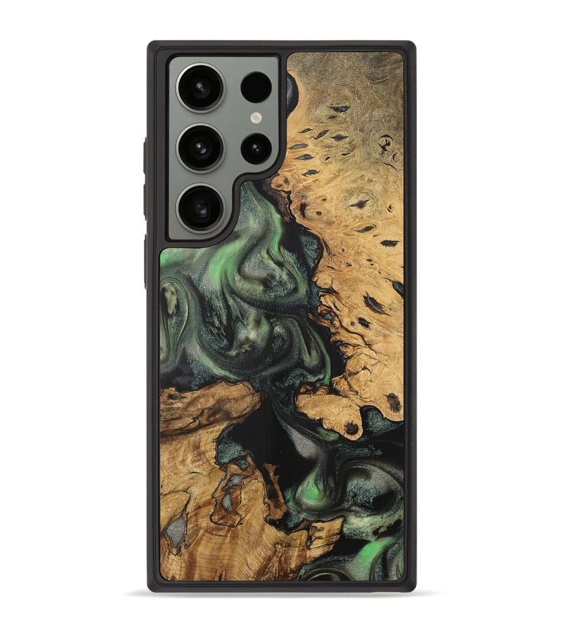 Galaxy S23 Ultra Wood Phone Case - Evette (Green, 727940)