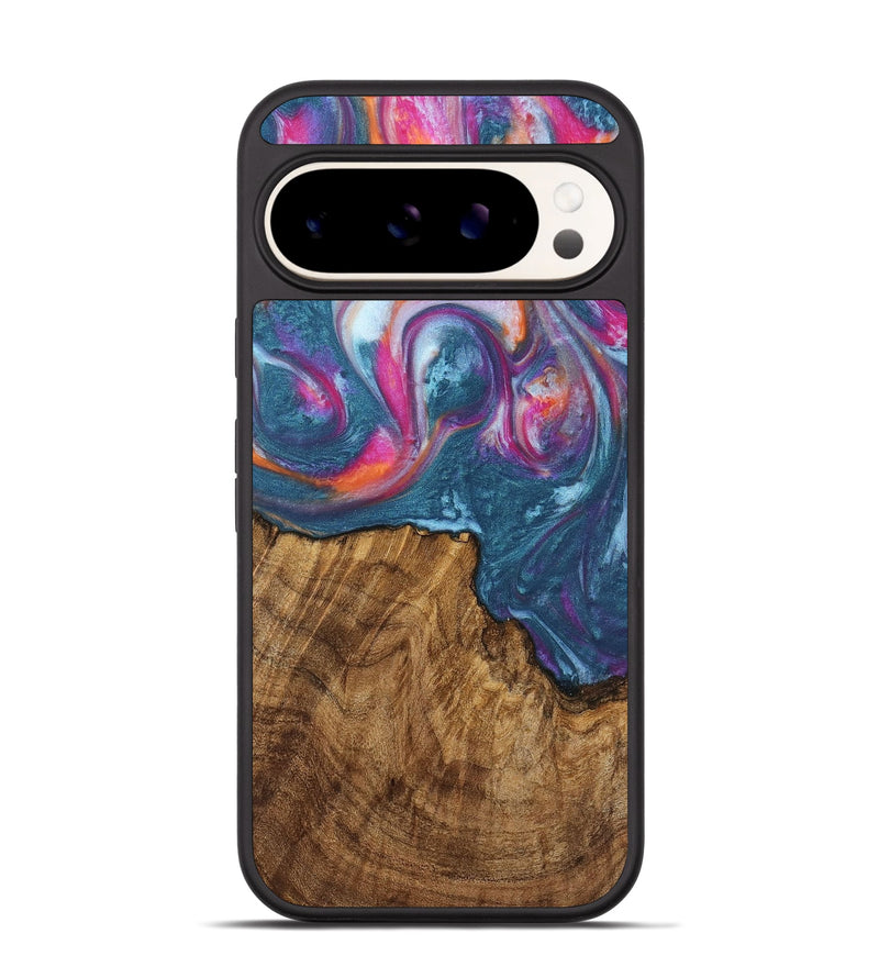 Pixel 9 Wood Phone Case - Macel (Blue, 728101)
