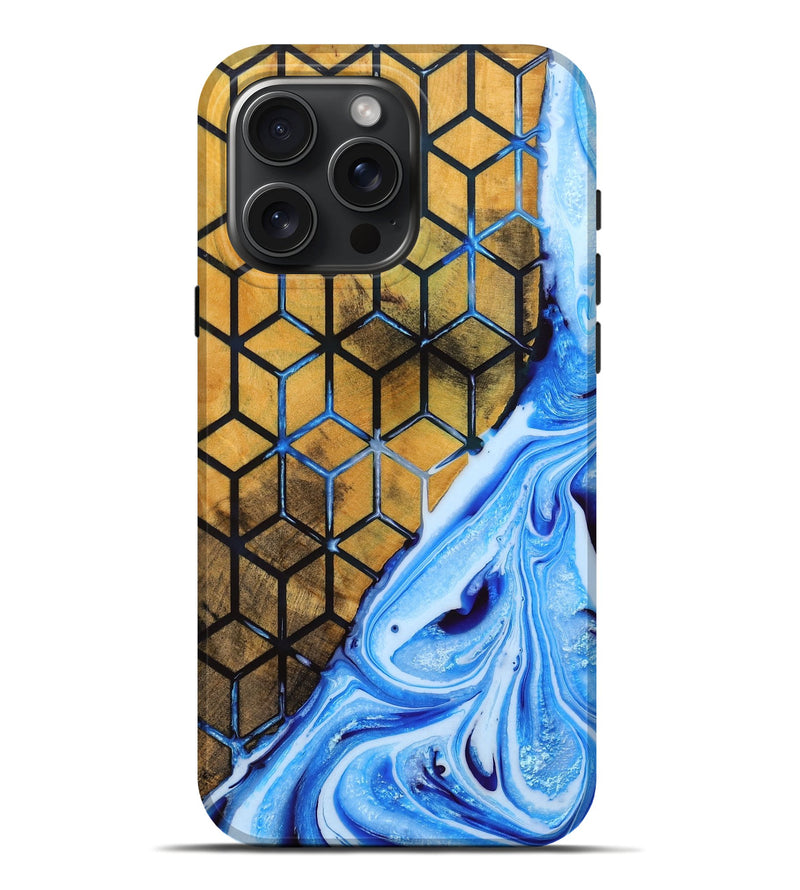 iPhone 16 Pro Max Wood Live Edge Phone Case - Natasja (Pattern, 728140)