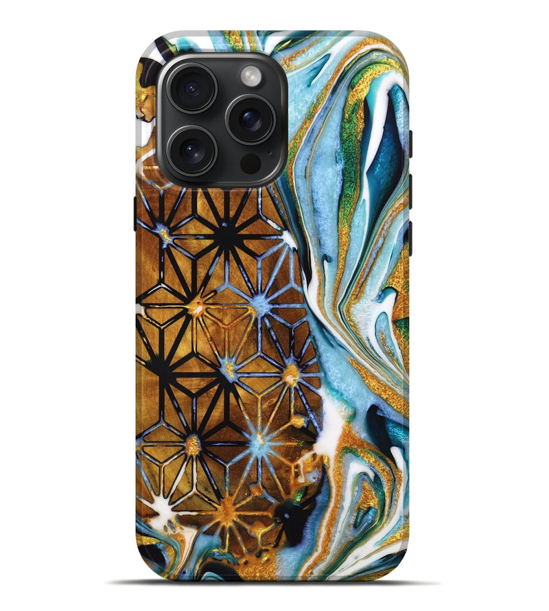iPhone 16 Pro Max Wood Live Edge Phone Case - Tamya (Pattern, 728143)