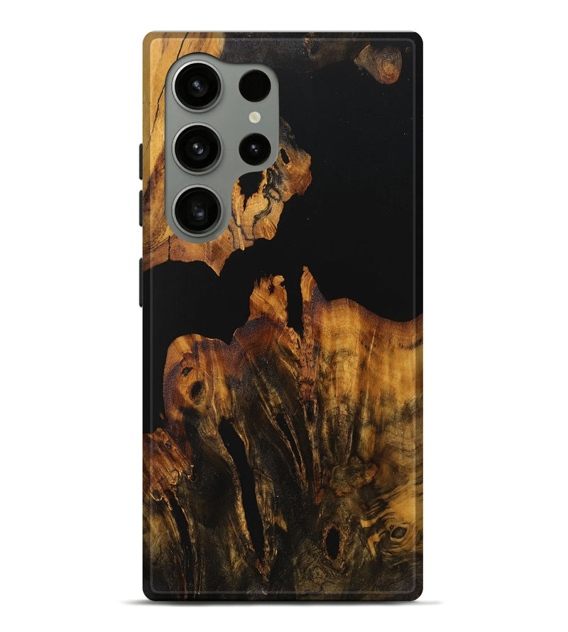 Galaxy S24 Ultra Wood Live Edge Phone Case - Hanson (Pure Black, 728147)