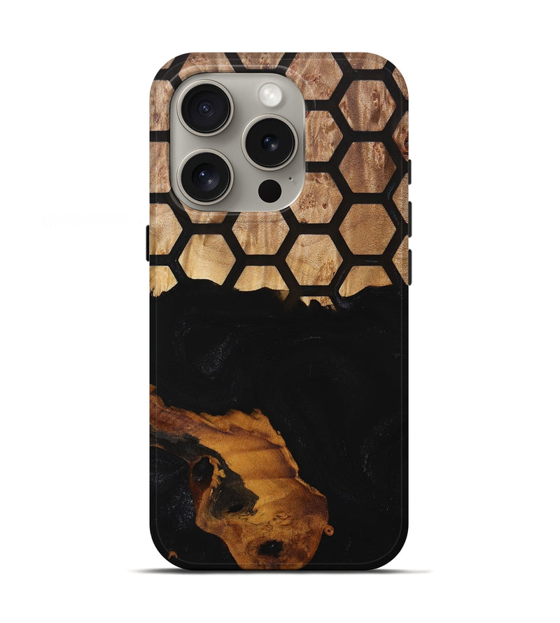 iPhone 16 Pro Wood Live Edge Phone Case - Alvie (Pattern, 728148)
