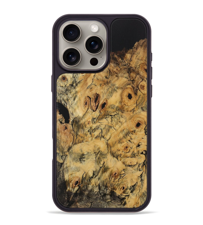 iPhone 16 Pro Max Wood Phone Case - Caiden (Wood Burl, 728183)
