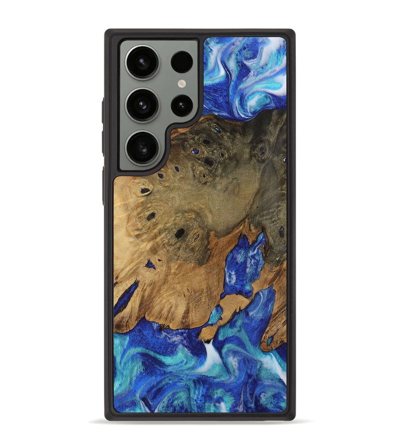 Galaxy S23 Ultra Wood Phone Case - Isobel (Blue, 728210)