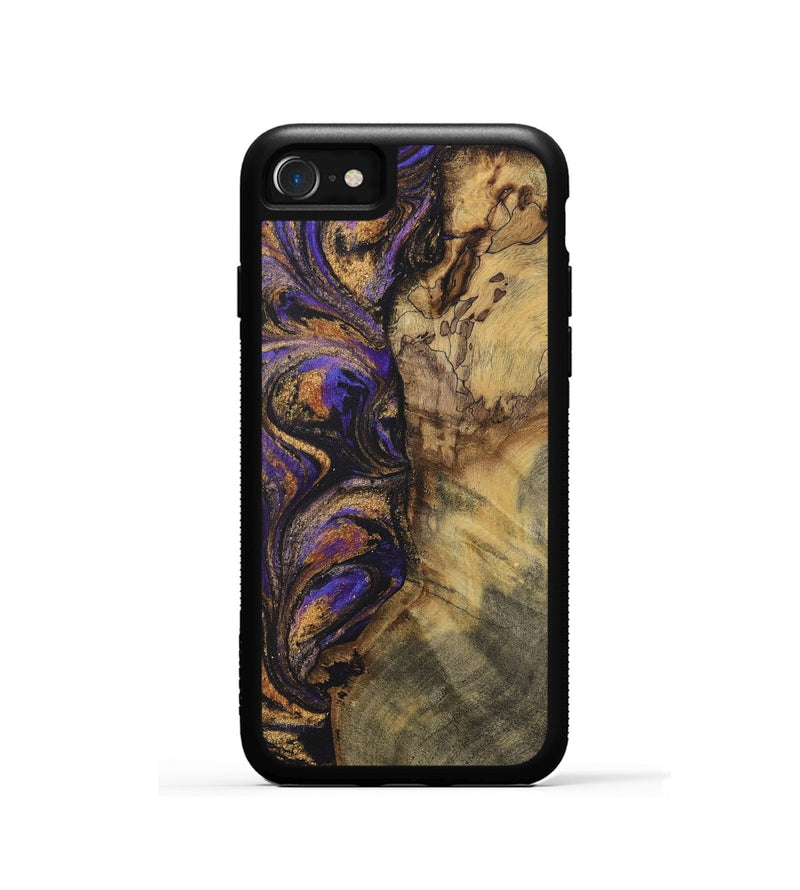 iPhone SE Wood Phone Case - Michele (Purple, 728372)