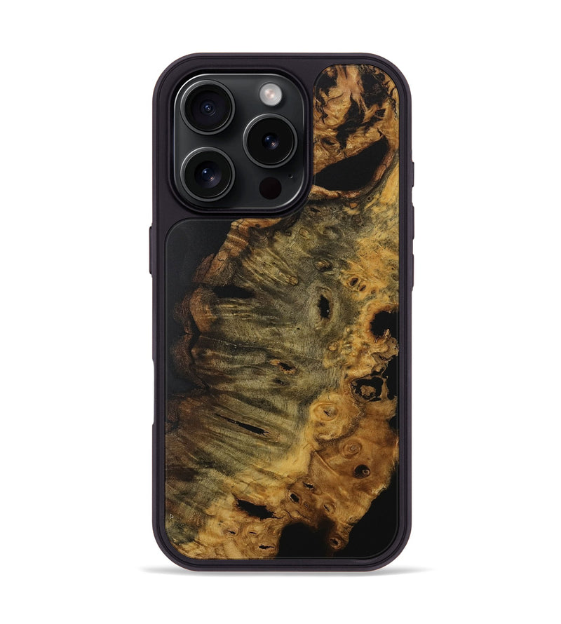 iPhone 16 Pro Wood Phone Case - Jan (Pure Black, 728391)
