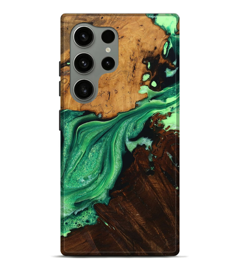 Galaxy S24 Ultra Wood Live Edge Phone Case - Janaya (Green, 728534)