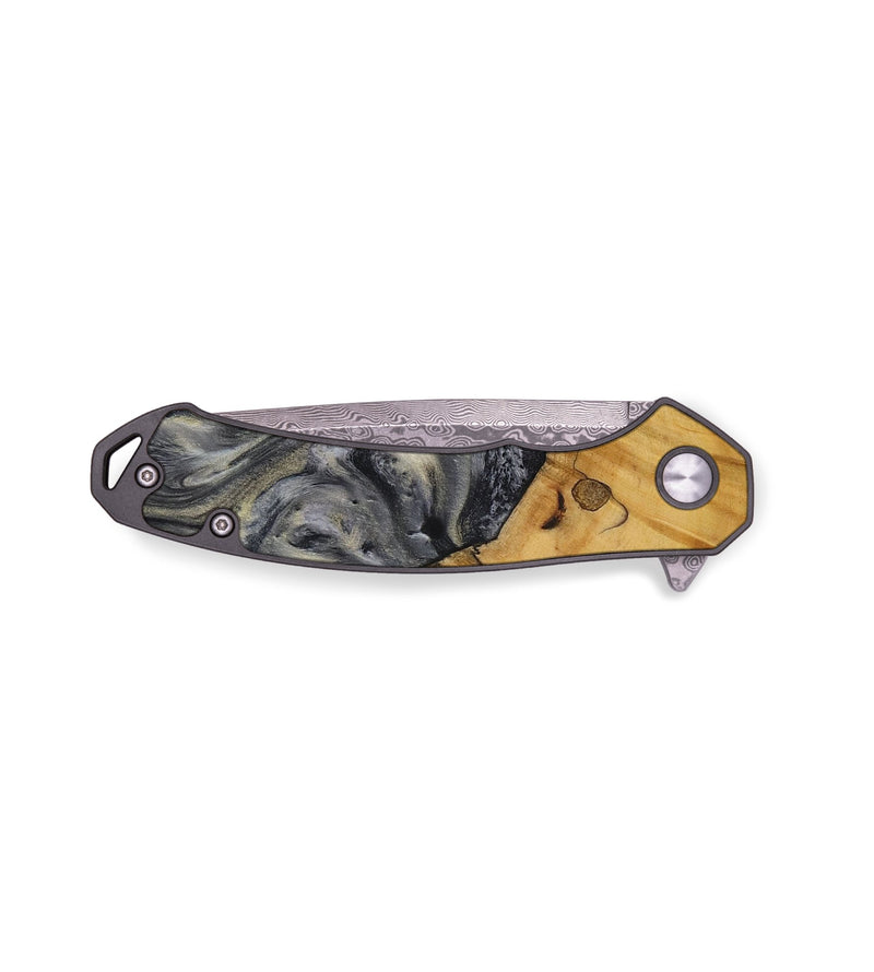 EDC Wood Pocket Knife - Lilyan (Black & White, 728660)