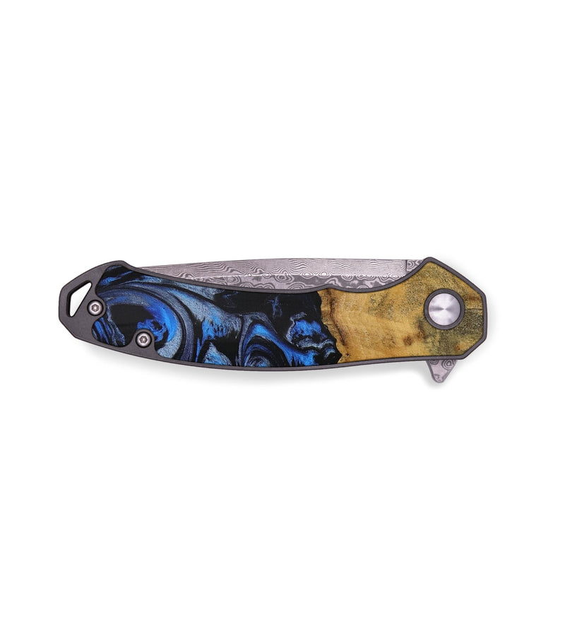 EDC Wood Pocket Knife - Zeta (Blue, 728685)