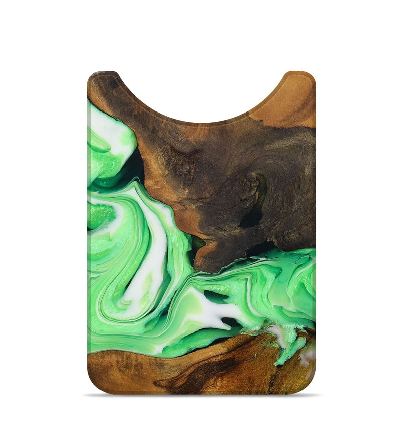 Live Edge Wood Wallet - Calvin (Green, 728709)