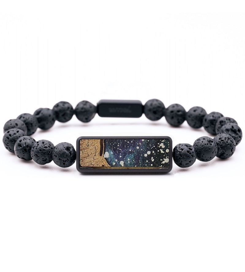 Lava Bead Wood Bracelet - Ronnie (Cosmos, 728723)