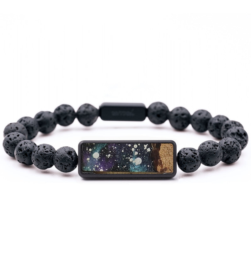 Lava Bead Wood Bracelet - Tyler (Cosmos, 728725)