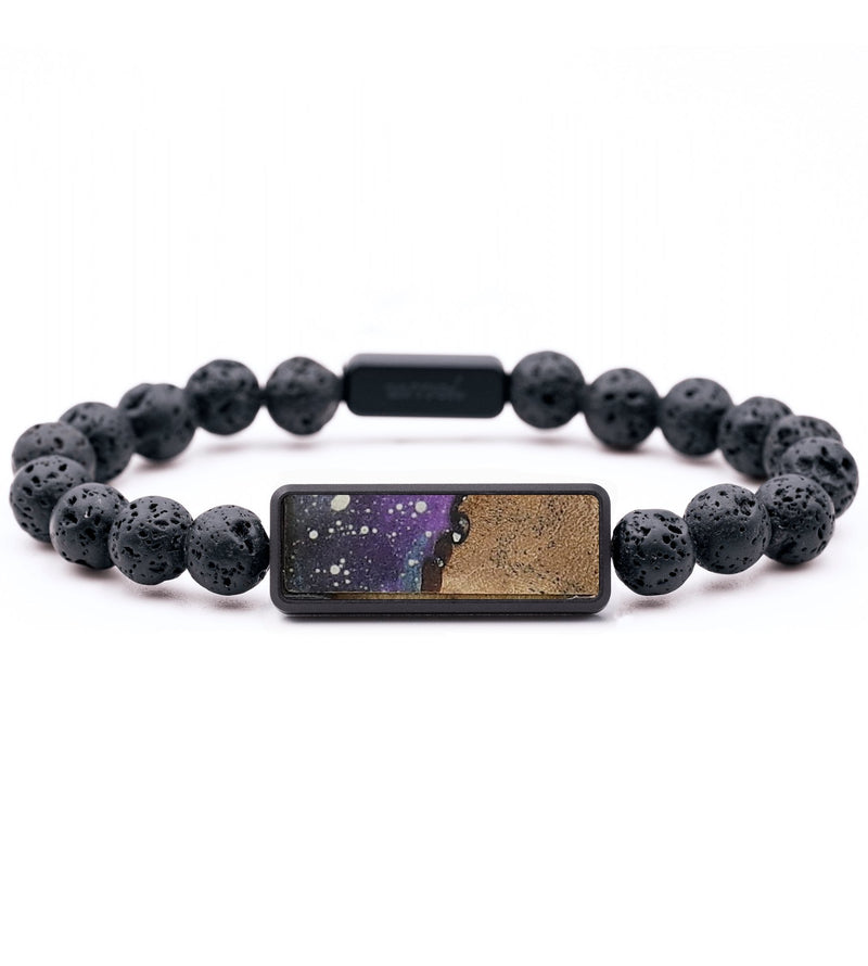 Lava Bead Wood Bracelet - Shelly (Cosmos, 728749)
