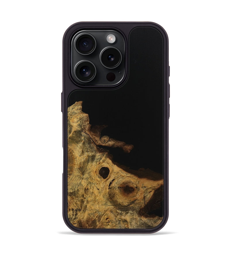 iPhone 16 Pro Wood Phone Case - Jackelyn (Pure Black, 728818)