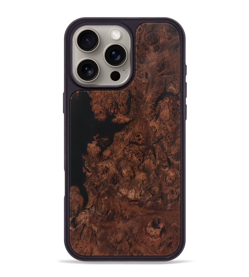 iPhone 16 Pro Max Wood Phone Case - Kass (Wood Burl, 728856)
