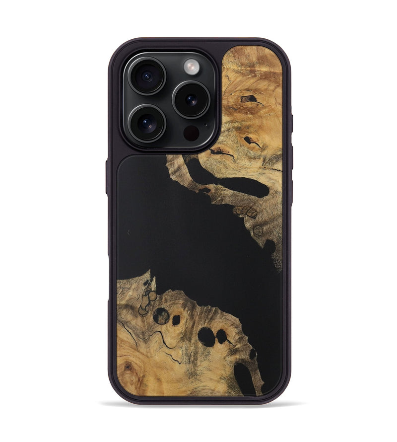 iPhone 16 Pro Wood Phone Case - Montana (Pure Black, 728872)