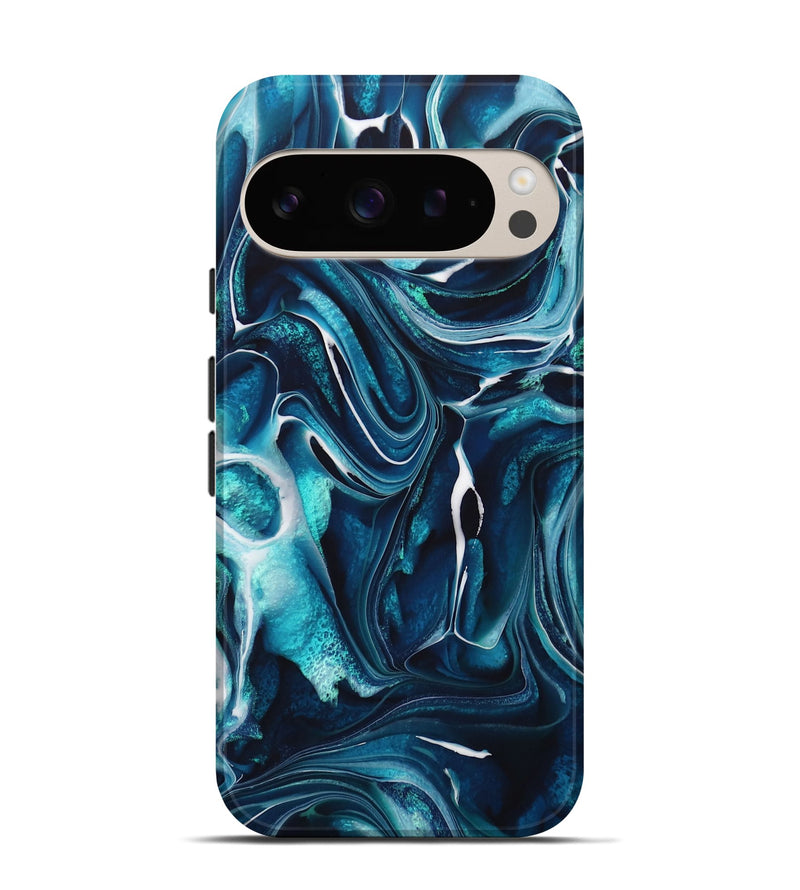 Pixel 9 Pro ResinArt Live Edge Phone Case - Isidro (Blue, 728881)