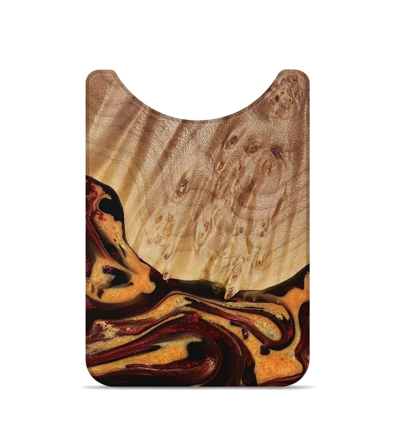 Live Edge Wood Wallet - Angelique (Red, 728917)