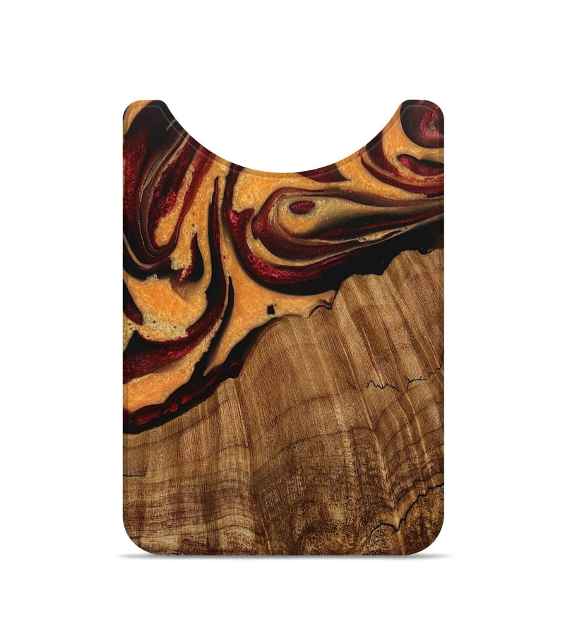 Live Edge Wood Wallet - Denise (Red, 728923)