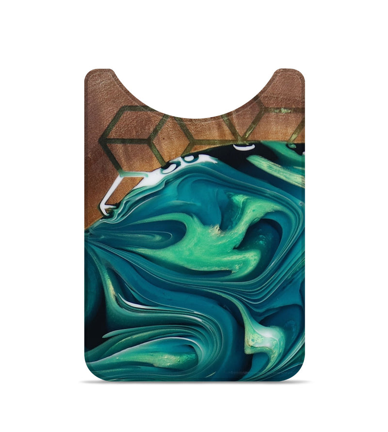 Live Edge Wood Wallet - Carroll (Green, 728928)