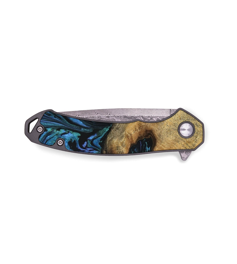 EDC Wood Pocket Knife - Kerri (Blue, 729008)