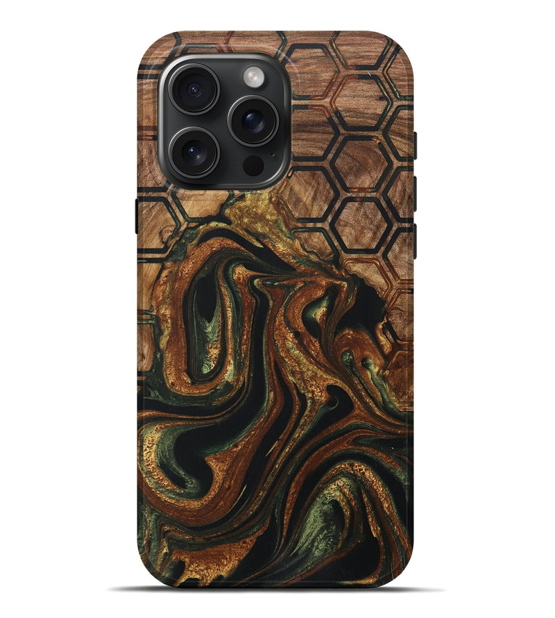 iPhone 16 Pro Max Wood Live Edge Phone Case - Judye (Pattern, 729139)