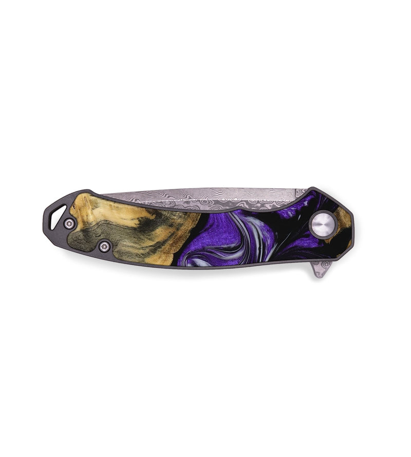 EDC Wood Pocket Knife - Darlyne (Purple, 729441)