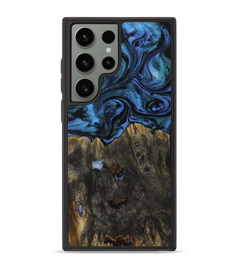 Galaxy S23 Ultra Wood Phone Case - Savita (Blue, 729458)