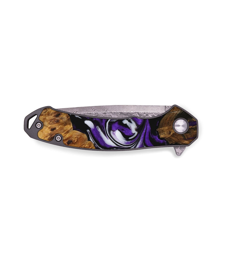 EDC Wood Pocket Knife - Jerrell (Purple, 729460)