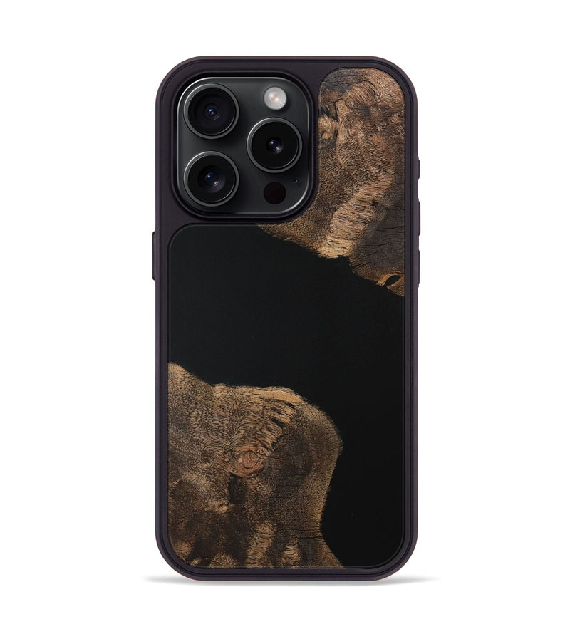 iPhone 15 Pro Wood Phone Case - Turkey (Pure Black, 729487)