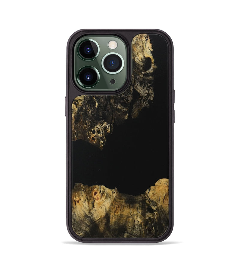 iPhone 13 Pro Wood Phone Case - Amir (Pure Black, 729488)