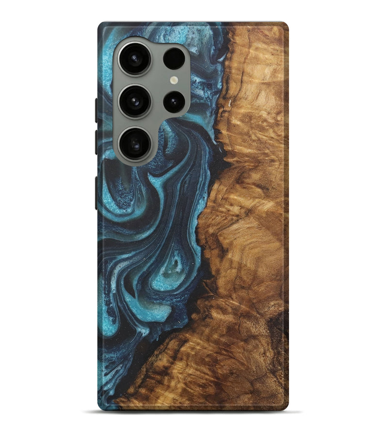 Galaxy S24 Ultra Wood Live Edge Phone Case - Oralle (Blue, 729497)