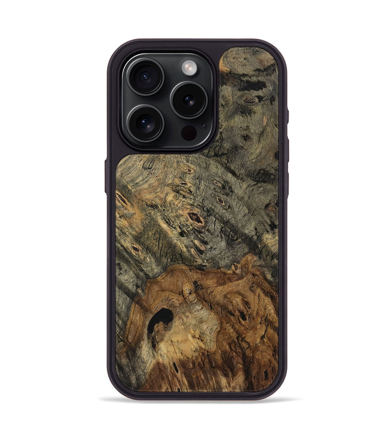 iPhone 15 Pro Wood Phone Case - Katie (Wood Burl, 729541)