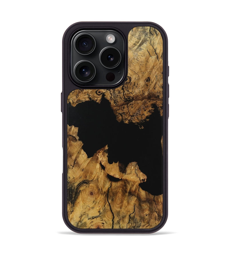 iPhone 16 Pro Wood Phone Case - Quon (Wood Burl, 729556)