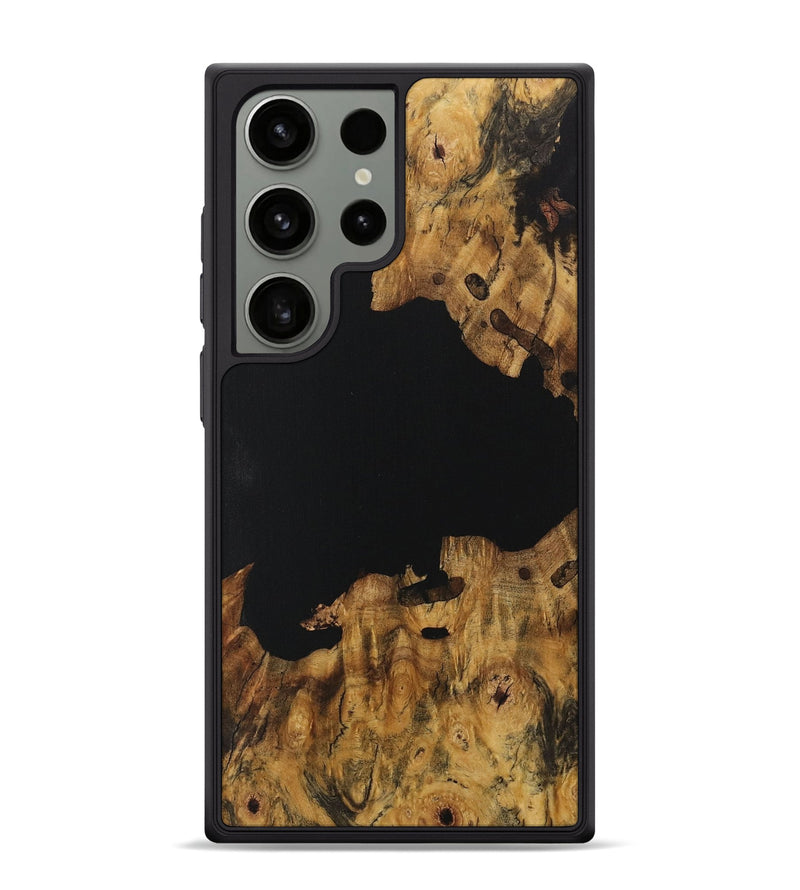Galaxy S24 Ultra Wood Phone Case - Tenisha (Pure Black, 729604)