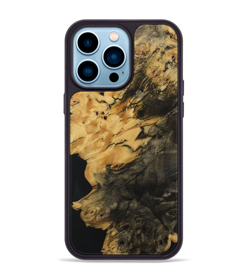 iPhone 14 Pro Max Wood Phone Case - Belicia (Wood Burl, 729608)