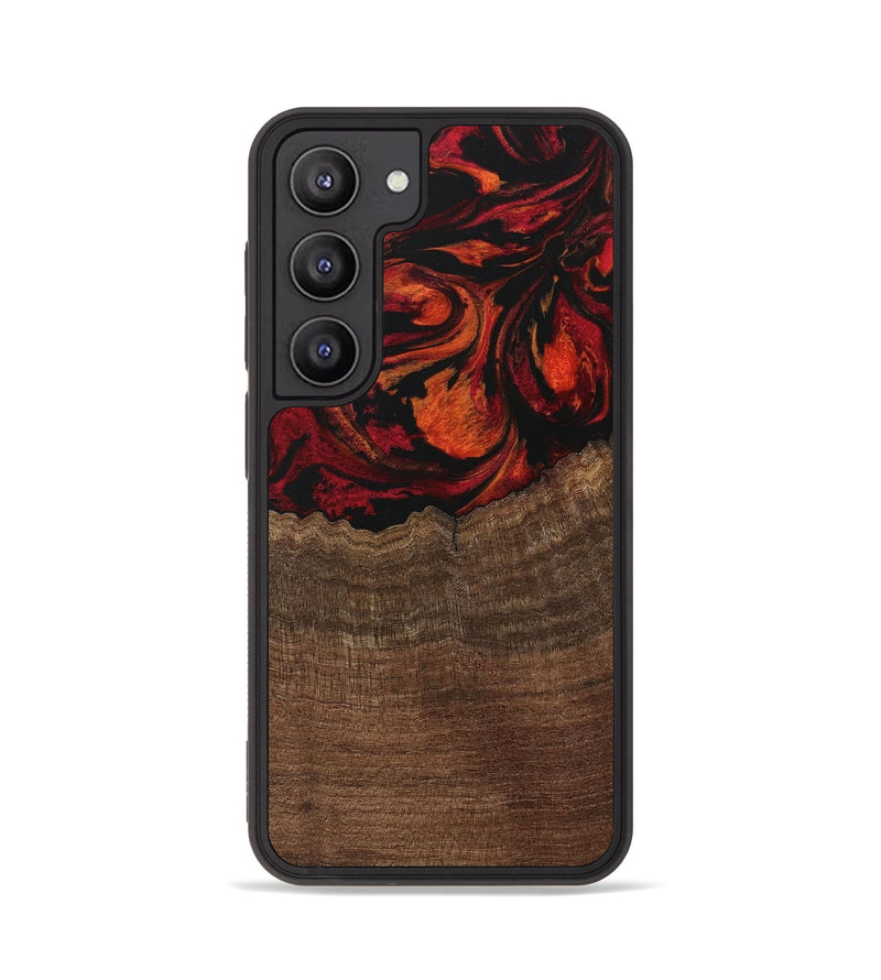 Galaxy S23 Wood Phone Case - Andree (Red, 729617)