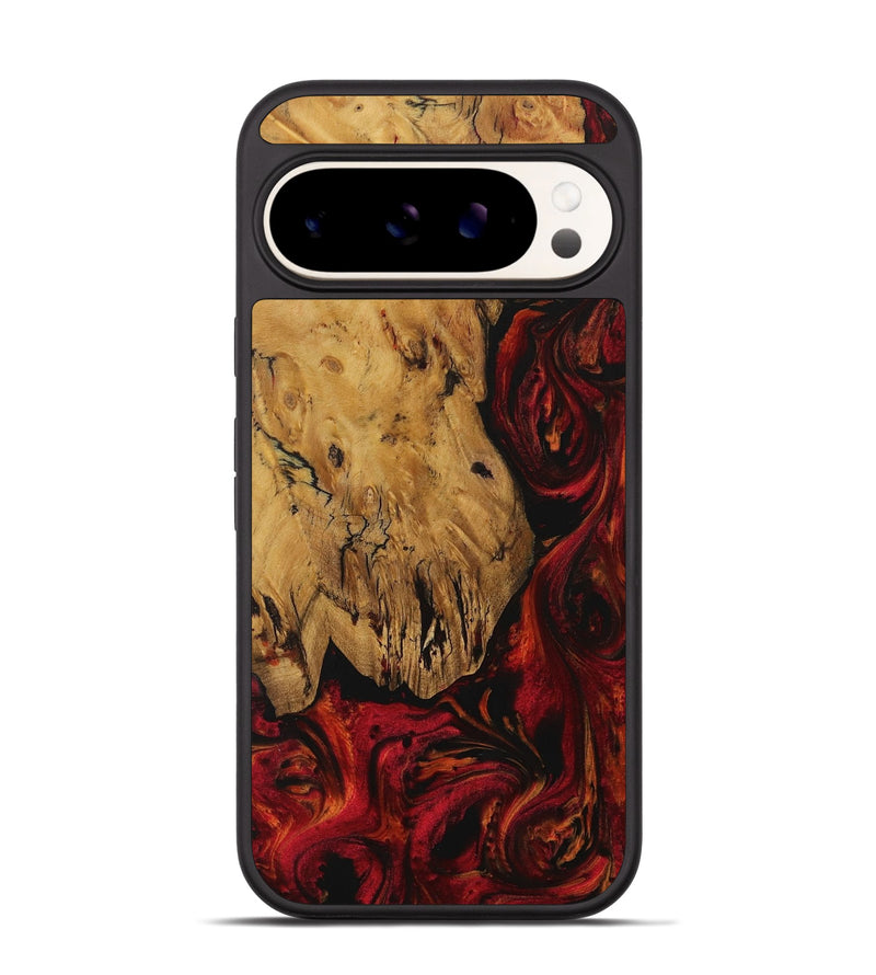 Pixel 9 Wood Phone Case - Juergen (Red, 729660)