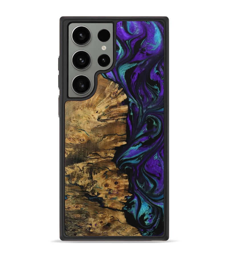 Galaxy S23 Ultra Wood Phone Case - Haroon (Purple, 729662)