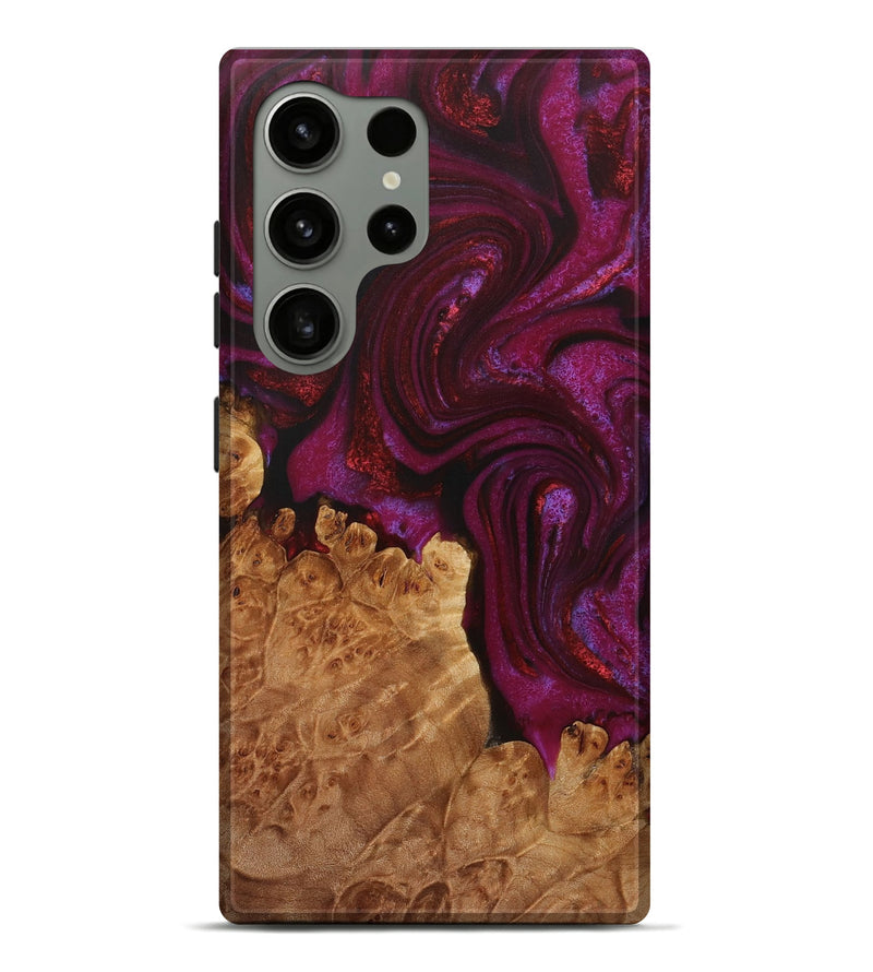 Galaxy S24 Ultra Wood Live Edge Phone Case - Fidel (Red, 729705)