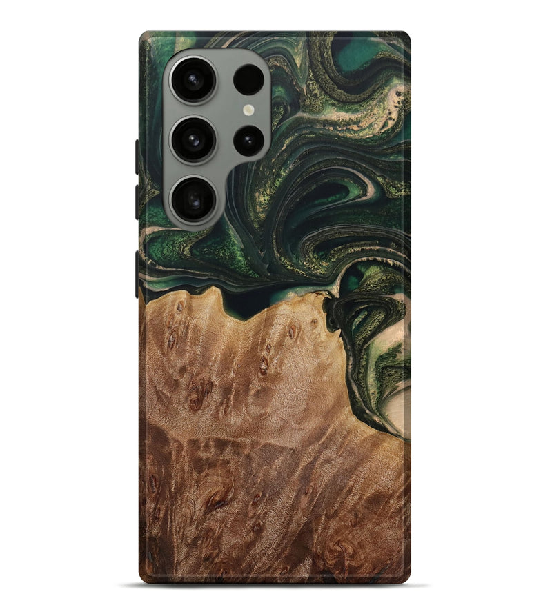 Galaxy S23 Ultra Wood Live Edge Phone Case - Wynny (Green, 729714)