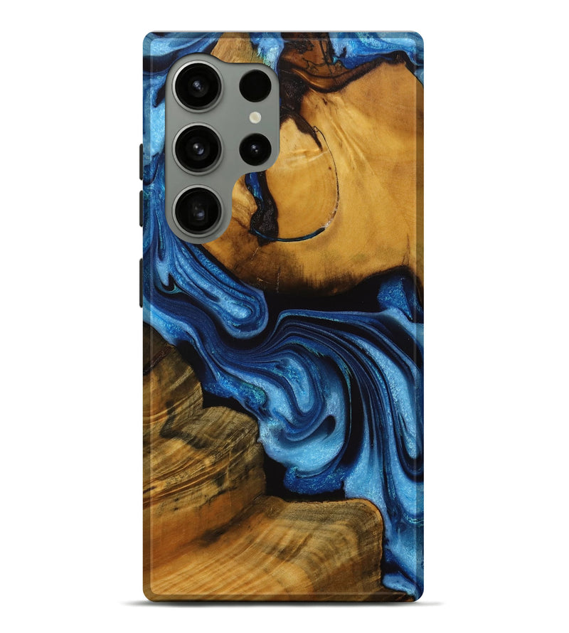 Galaxy S24 Ultra Wood Live Edge Phone Case - Antonia (Blue, 729724)