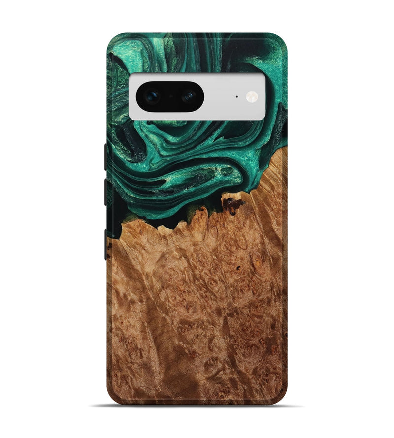 Pixel 7 Wood Live Edge Phone Case - Vuno (Green, 729727)