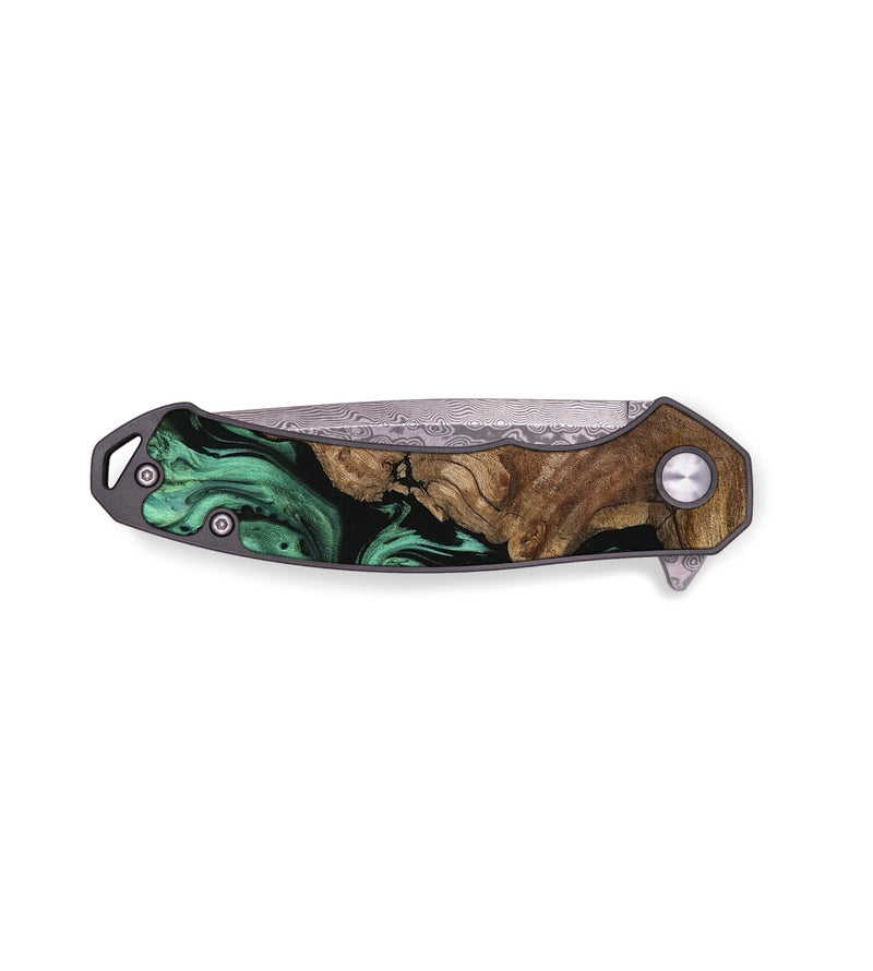 EDC Wood Pocket Knife - Edie (Green, 729752)