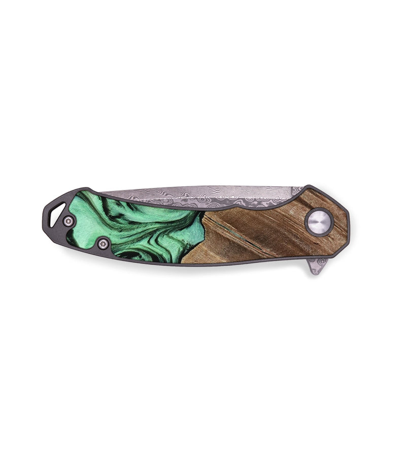EDC Wood Pocket Knife - Roly (Green, 729773)